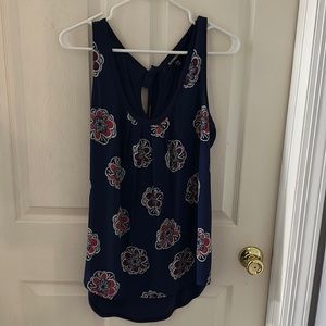 Express mixed media sleeveless top